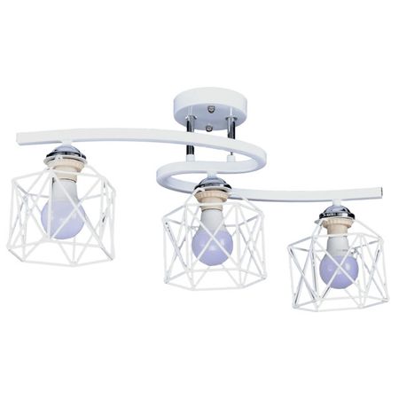 люстра потолочная РОССВЕТ Готика 3х60Вт E27 металл белый