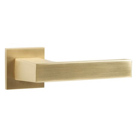 ручка дверная PUNTO ARC DIPLOMAT SSG накладка квадрат 6мм сатинированное золото завертка сантехническая punto квадрат