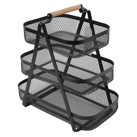 фруктовница TODELIA 35,7х21х36см железо черная фруктовница todelia 27 5х16 5х27 7см железо мдф