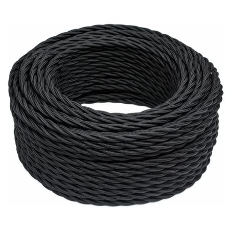 кабель витой BIRONI 3х2,5мм 10м матовый черный кабель витой bironi 2х1 5мм 10м матовый капучино