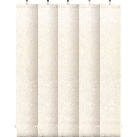 комплект ламелей УЮТ Фрост 5шт для вертикальных жалюзи 180см светло-бежевый, арт.61.61ТО.3581 ель искусственная агния 180см зелёная