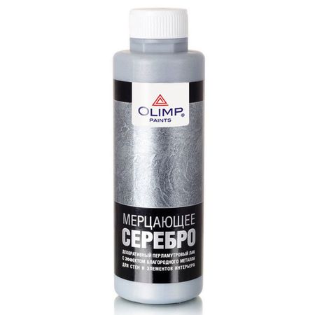 лак декоративный OLIMP перламутровый с эффектом металла мерцающее серебро 500мл, арт.24036 статуэтка кролика из металла moonbiffy