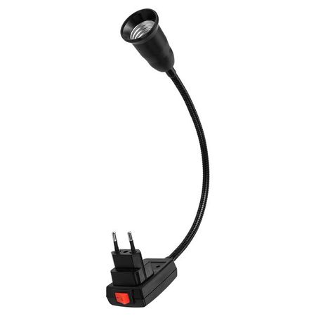 патрон TDM переходник гибкий Е27 30мм с выключателем черный корпуса разъемов sm 2 54 your cee 10 пар