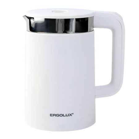 чайник ERGOLUX ELX-KS11-C01 2200Вт 1,8л белый металл чайник vitek vt 1139 2200вт 1 8л металл