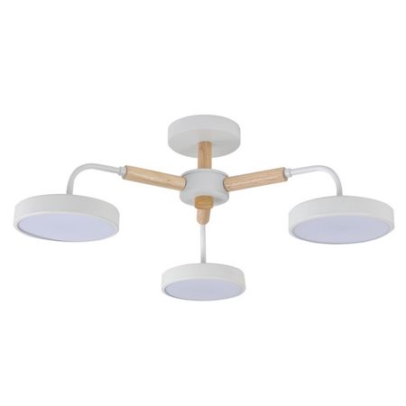 люстра потолочная ESCADA Каори 3хLED 60Вт 3000-6500К белый дерево