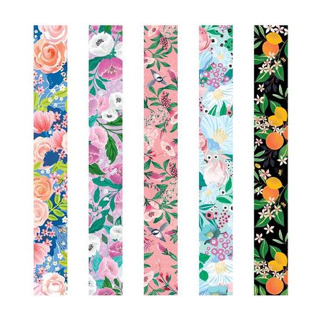 закладка-магнит для книг ARTSPACE Flowers 195х25мм блестки