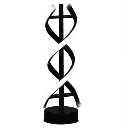 лампа настольная РОССВЕТ Стихия 2х20Вт LED металл черный люстра потолочная россвет вьюн 2х20вт е27 металл пластик белый