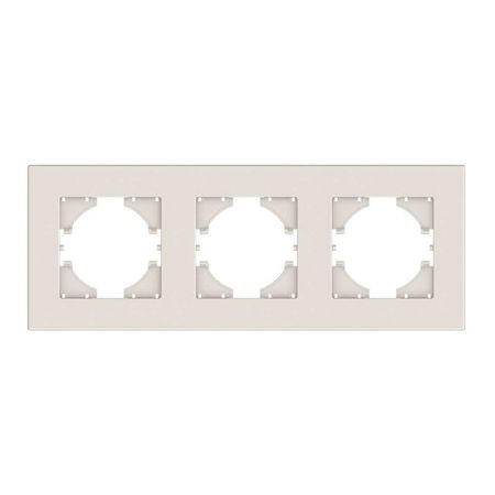 рамка 3 поста GUSI City горизонтальная бежевый рамка 4 поста gusi city горизонтальная серебро
