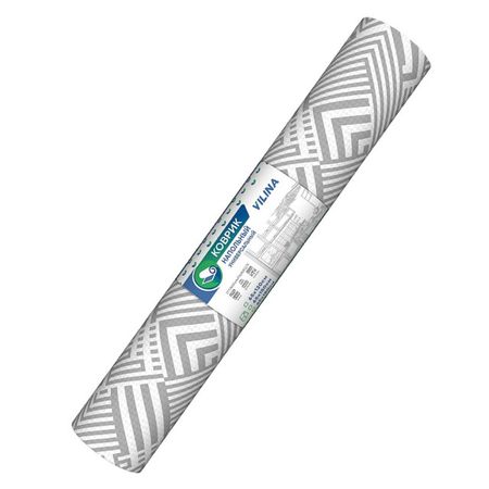 коврик для ванной ВИЛИНА Геометри 65х120см ПВХ серый напольный коврик из полиэстера водонепроницаемый