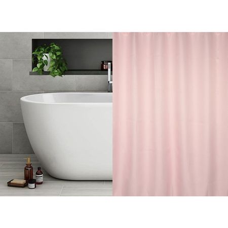 занавеска для ванной VITARTA 180х180см полиэстер розовая