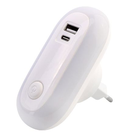 светильник ночник CAMELION 1Вт USB И Type-C светодиодный белый лампа настольная светодиодная camelion led 8вт 580лм регулируемая белый