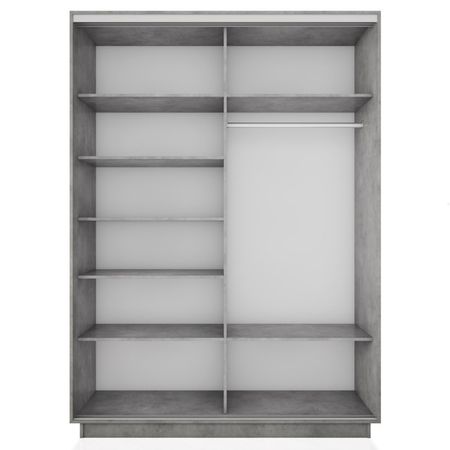 корпус шкафа-купе Экспресс 2 1600х2200х600мм бетон ЛДСП корпус шкафа купе экспресс 2 1600х2200х600мм бетон лдсп