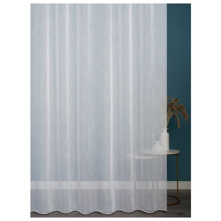 штора тюлевая на шт.ленте AMORE MIO имитация льна 300х280см белая, арт.97295 имитация граната из шелка wqnjin