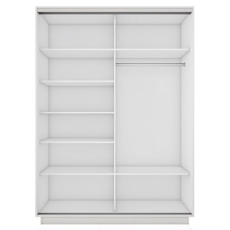 корпус шкафа-купе Экспресс 2 1200х2200х600мм белый снег ЛДСП