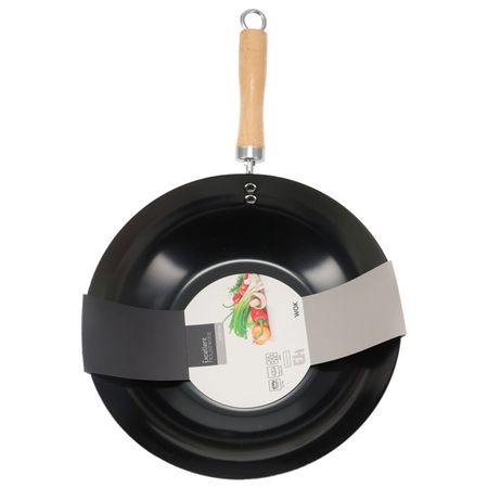 сковорода-вок KOOPMAN 30см антипр.покр. нерж.сталь, дерево шампуров ecos 6шт 60x0 65х0 25см прямые нерж дерево