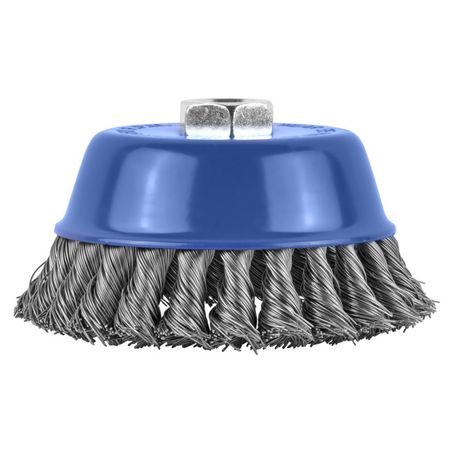 корщетка для УШМ MONOGRAM 125мм чашеобразная витая сталь корщетка для ушм vira 75мм чашеобразная латунированная