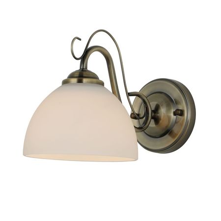 бра SCHAFFNER Бра Melosso 3640-1W ABE27 40Вт стекло металл бронза спот поворотный ritter artin gu10 40вт металл белый