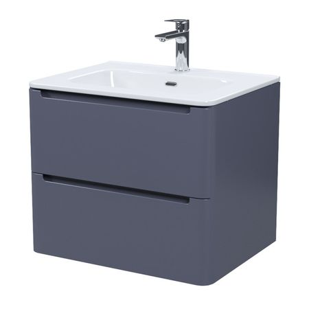 тумба с раковиной подвесная IDDIS Edifice 60см темно-серый