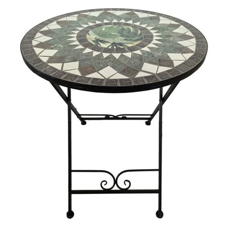 стол садовый складной Леон круглый 600х600х720мм керамика, железо настенная наклейка diyoung леон 51x35 см