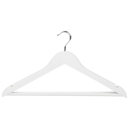 набор вешалок РЫЖИЙ КОТ 3шт 45см универсальные дерево с выемками белый вешалка рыжий кот 45см универсальная дерево с выемками белый