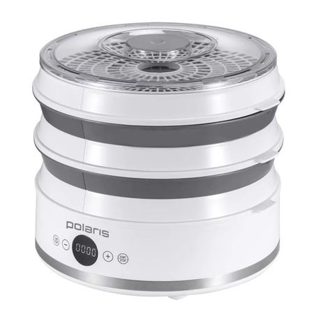 сушилка для овощей и фруктов Polaris PFD 2808V 380 Вт 5 поддонов белый сушилка для овощей и фруктов leonord le 1779 250вт 12л 5 поддонов
