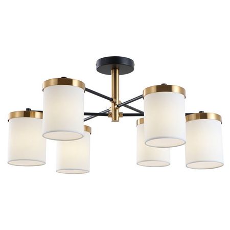 люстра потолочная ART LAMP Моделло E14 6х40Вт металл черный