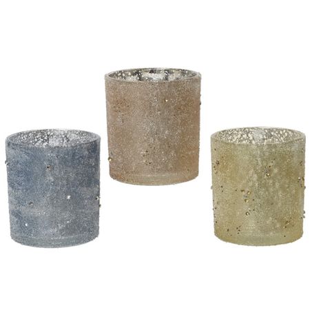 подсвечник Блестки 9х10см стекло в асс-те шар коломеев красногрудые снегири 80мм стекло мультиколор