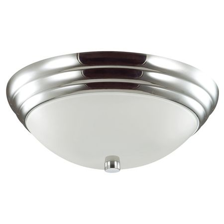 светильник настенно-потолочный LUMION Vintage E27 2х60Вт металл стекло хром