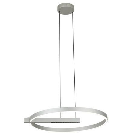 люстра подвесная светодиодная SCHAFFNER Cordon 68Вт + 12Вт металл серебро люстра подвесная светодиодная schaffner cordon 68вт 12вт металл серебро