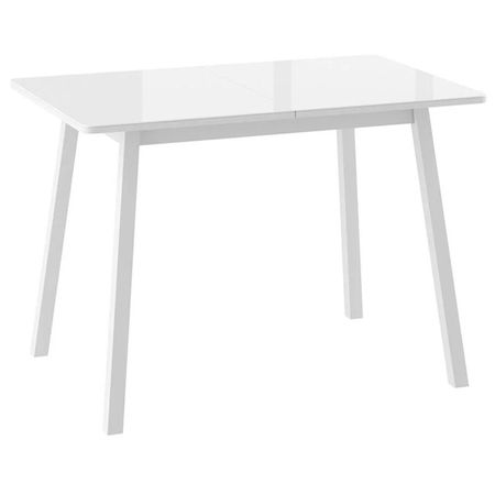 стол раздвижной Leset Дайко 1100x700x750мм белый стекло/ЛДСП/металл стол раздвижной дайко дуб 94 126х64х75 см