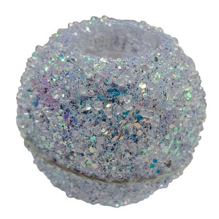 подсвечник MAXIJOY Кристаллы 10х9см стекло серебряный шар maxijoy белые бусы 80мм стекло красный