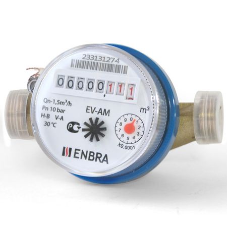 счетчик для холодной воды ENBRA EV-AM DN15 110мм без сгонов счетчик энергии yisitong sdm120ct mv esct tu10