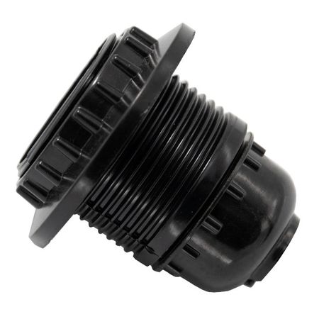 патрон Е27 РЕАЛЬНАЯ ЭЛЕКТРИКА карболитовый черный с кольцом