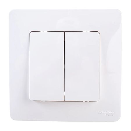 выключатель 2 клавишный SYSTEME ELECTRIC Blanca (cх.5) 10А 250В белый