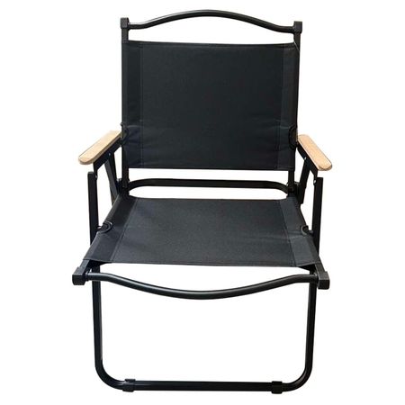 кресло туристическое складное 550х530х790мм сталь, полиэстер черный эластичный для массажного кресла полиэстер