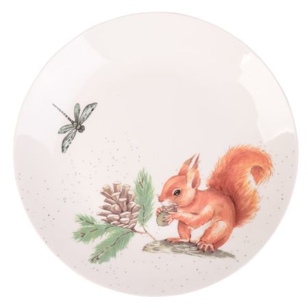 тарелка TODELIA Лесная сказка 21,5см десертная фарфор