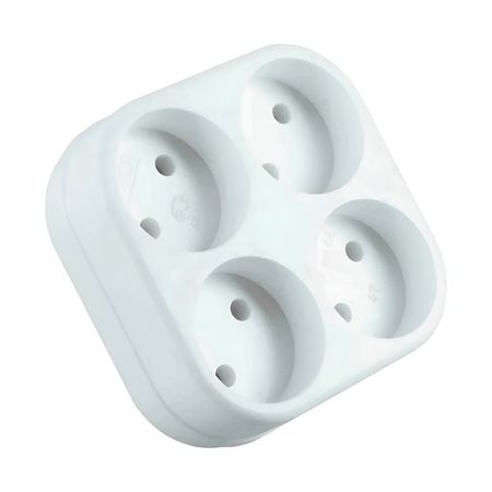 разветвитель 4 гнездо РЕАЛЬНАЯ ЭЛЕКТРИКА б/з 6A 4T белый разветвитель 4 гнездо реальная электрика с з 16а 4t4 белый