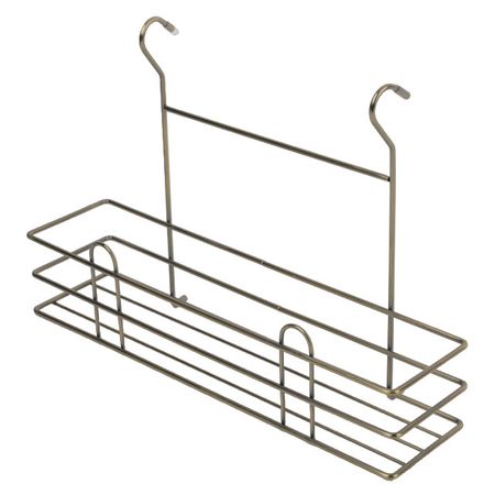 полка для специй TODELIA 355х110х250мм античная бронза деревянный контейнер для специй