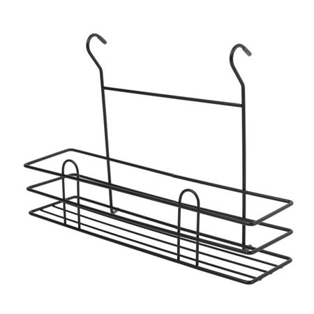 полка для специй TODELIA 355х110х250мм черный матовый деревянный контейнер для специй