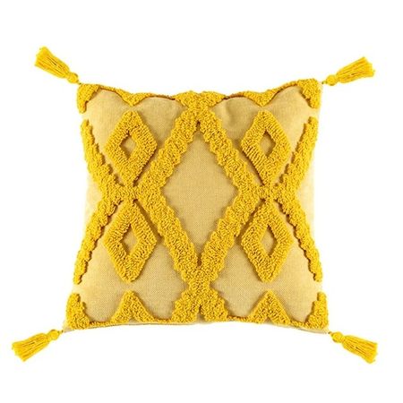 наволочка декоративная TODELIA Орнамент-3 45х45см желтая, арт. HPW0119C-A наволочка декоративная todelia парабола 45х45см белая арт hpw0112a a