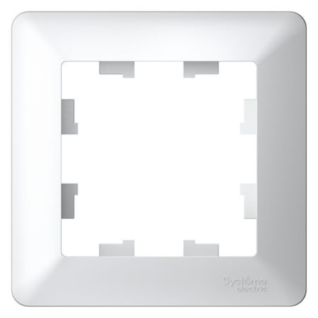 рамка 1 пост SYSTEME ELECTRIC Atlas Design AIR белый розетка 1 пост atlas design с з со шторками белый