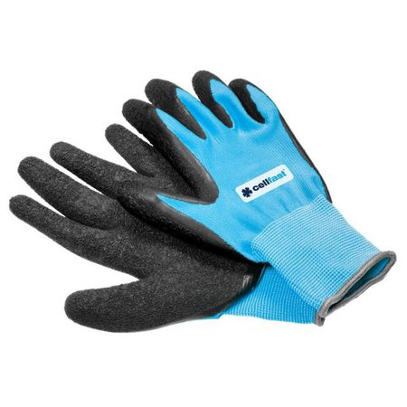 перчатки садовые CELLFAST полиэстер латекс размер M курносики бутылочка 125 мл 11002 латекс соска