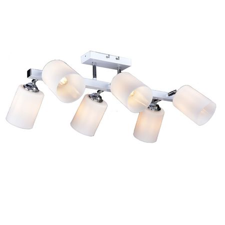 люстра потолочная РОССВЕТ Анели 6х20Вт E27 металл белый люстра потолочная россвет люпин 5х20вт е27 белый металл пластик