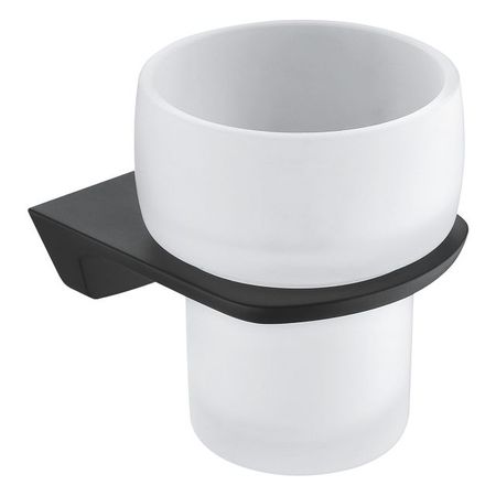 стакан для зубных щеток WASSERKRAFT Elbe  металл/стекло черный подвеска maxijoy сова 10см стекло