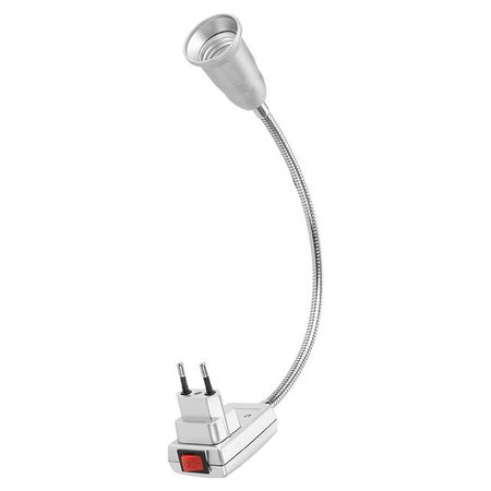 патрон TDM переходник гибкий Е27 300мм с выключателем серебро корпуса разъемов sm 2 54 your cee 10 пар