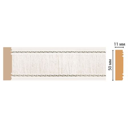 молдинг DECOMASTER 51х11х2400 мм белый полистирол, арт.156-7D молдинг decomaster 51х11х2400 мм   полистирол арт 156 6