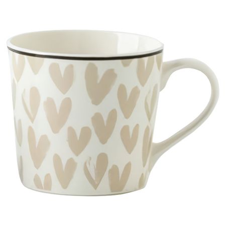 кружка TODELIA Сердца большие сердца 380мл костяной фарфор большие алюминиевые заклепки m3 2 m6 4