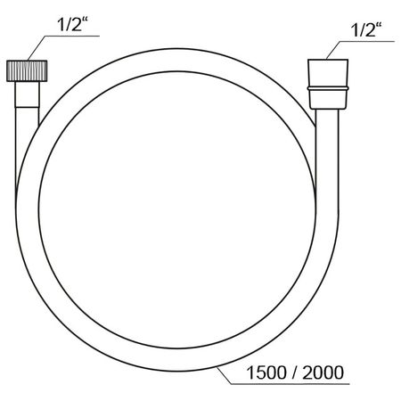 шланг душевой RAVAK SatinFlex 200см 913.02 ПВХ хром