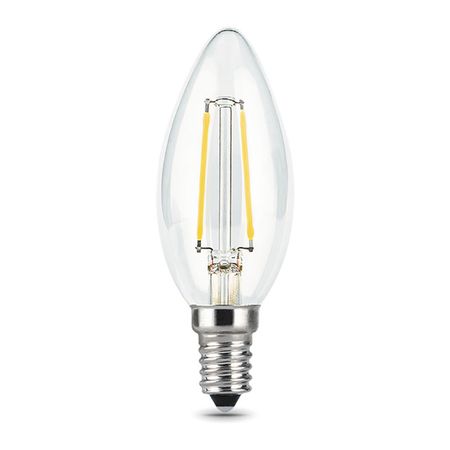 лампа GAUSS Filament 7Вт Е14 LED 550Лм 2700К свеча