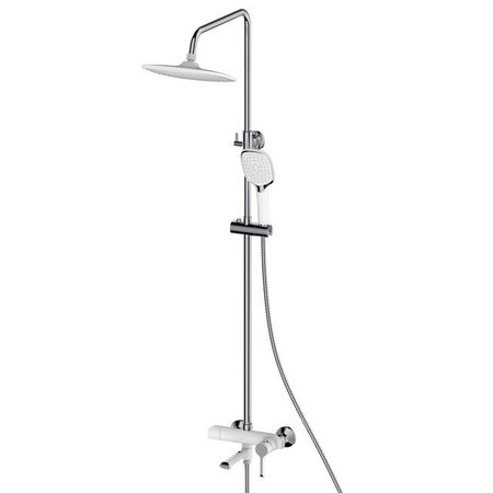 система душевая OSGARD Ionic со смесителем латунь белый хром